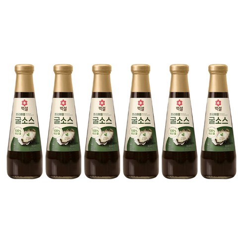 백설 프리미엄 굴 소스, 350g, 6개