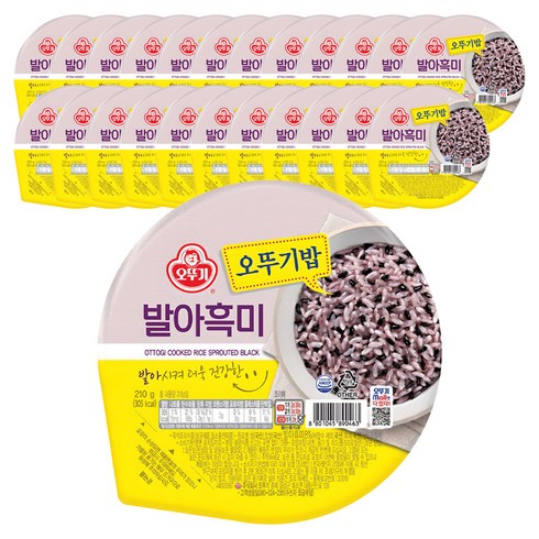 오뚜기 발아흑미밥, 210g, 24개