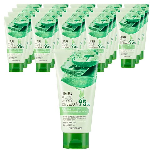더페이스샵 신선한 제주 알로에 수딩젤, 300ml, 20개