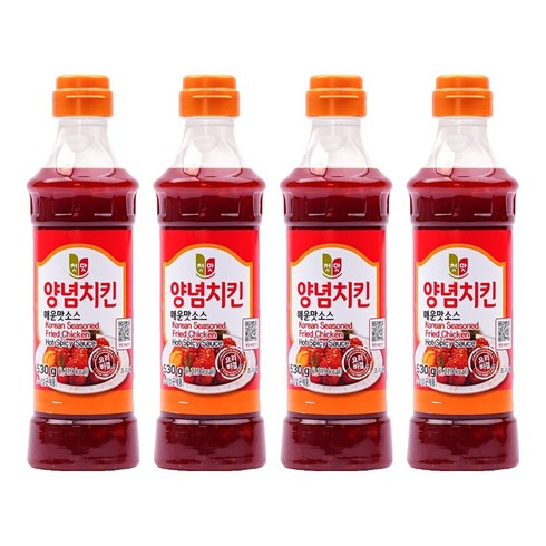 첫맛 양념치킨 매운맛소스, 440g, 4개