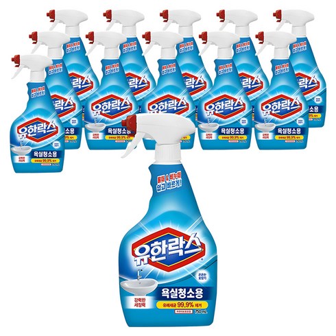 유한락스 욕실청소용 세정제, 750ml, 12개