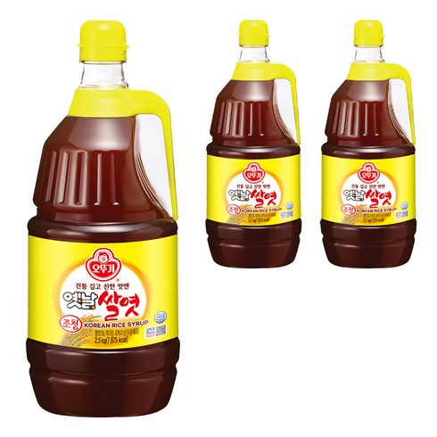 오뚜기 옛날 조청 쌀엿, 2.5kg, 3개