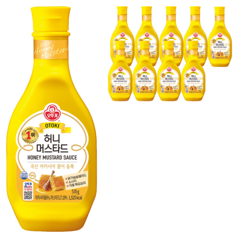 오뚜기 허니머스타드, 535g, 10개