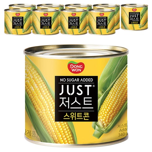 동원 저스트 노슈가 스위트콘, 340g, 10개