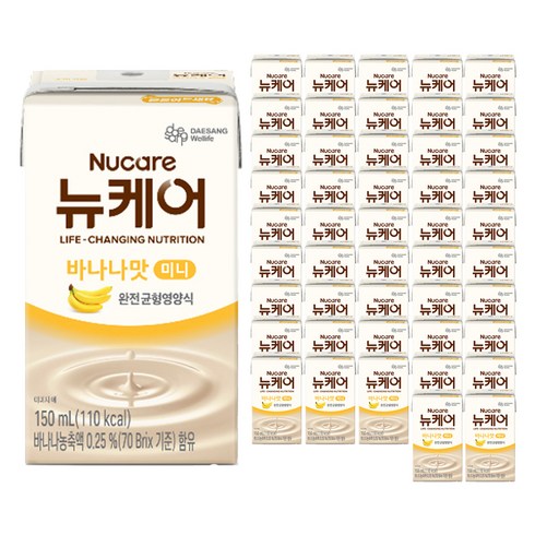 뉴케어 정품 바나나맛 미니 완전균형영양식, 150ml, 48개