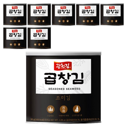 광천김 곱창 캔김, 30g, 8개