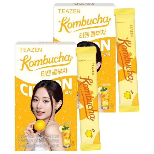 티젠 콤부차 유자, 5g, 10개입, 2개