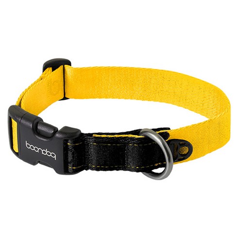 분독 오리지날 반려동물 목줄, Black + Yellow, 1개