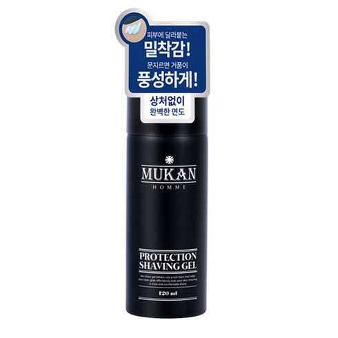 무칸 옴므 프로텍션 쉐이빙 젤, 1개, 120g