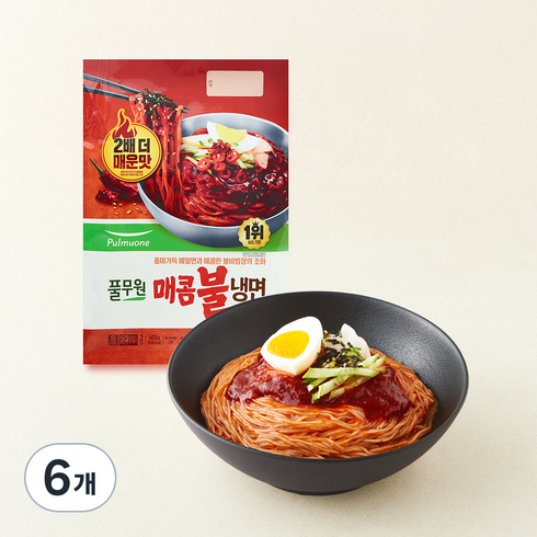 풀무원 매콤불냉면 2인분, 403g, 6개