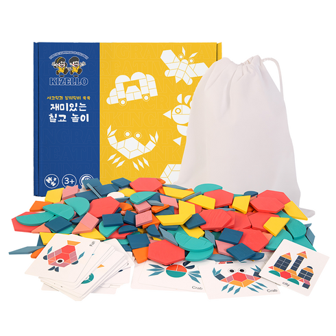 키젤로 사고력과 창의력이 쑥쑥 재미있는 칠교 놀이, 1인용, 1세트