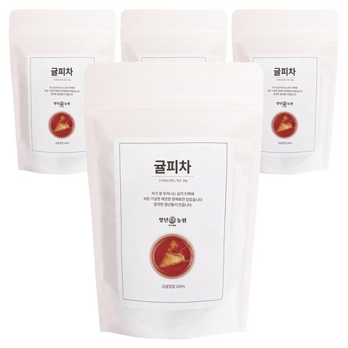 청년농원 귤피차 삼각티백, 1g, 50개입, 4개