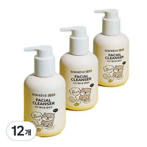 쏭레브 키즈 페이셜 클렌저 사탕향, 180ml, 12개