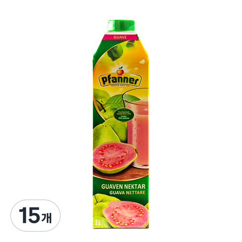 파너 구아바 음료, 1L, 15개
