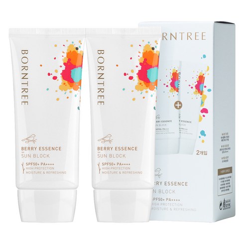 본트리 베리 에센스 선블럭 SPF50+ PA++++, 50ml, 2개