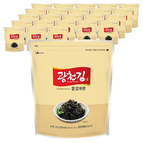 광천김 참 김자반, 70g, 24개