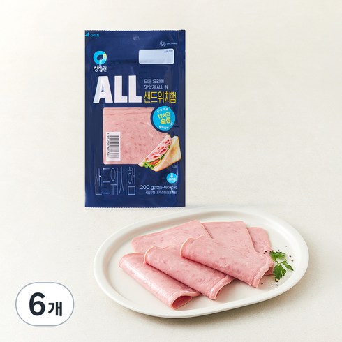 대상 ALL 샌드위치햄, 200g, 6개
