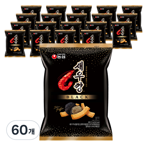 새우깡 블랙, 72g, 60개