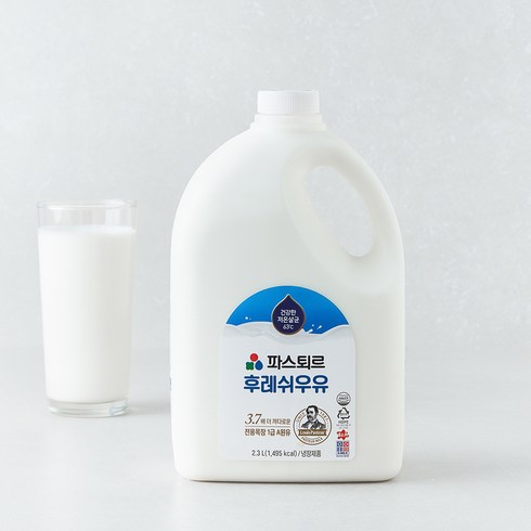 파스퇴르 건강한 저온살균 우유 후레쉬, 2.3L, 1개