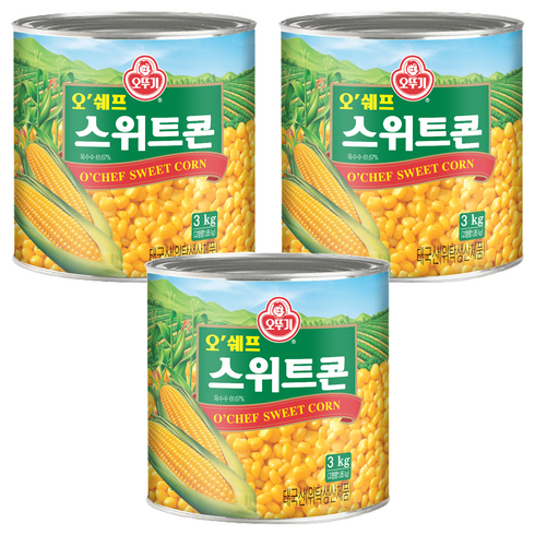 오뚜기 오쉐프 스위트콘 3kg, 3개