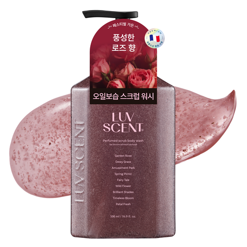 럽센트 스크럽 바디워시 페스티벌 가든 로즈향, 1개, 500ml