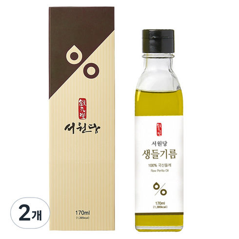 서원당 생들기름, 2개, 170ml