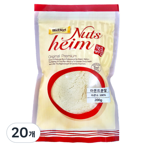 너츠하임 아몬드분말, 200g, 20개