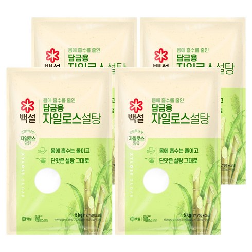 백설 담금용 자일로스 설탕, 5kg, 4개