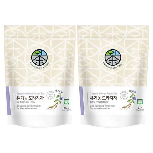 평창다원 유기농 도라지차 생분해 티백, 1.5g, 20개입, 2개