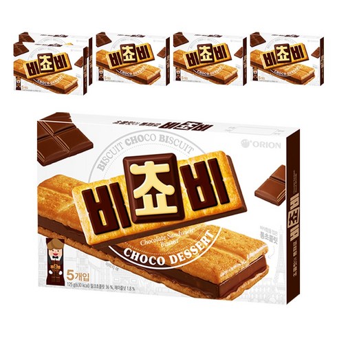오리온 비쵸비 비스켓, 125g, 6개