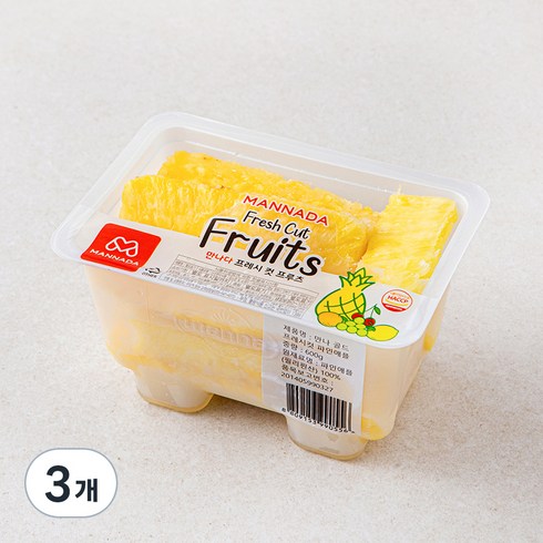 만나다 파인애플, 600g, 3개
