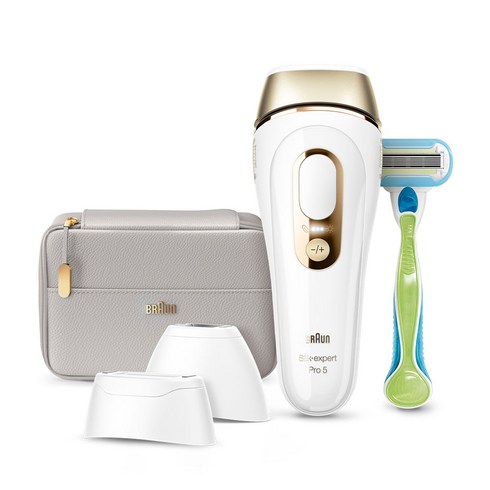 BRAUN 실크 엑스퍼트 프로 파이브 IPL 제모 의료기기 세트, PL5257/6031