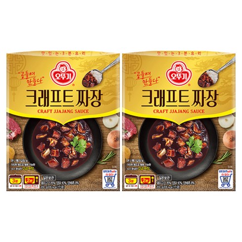 오뚜기 크래프트 짜장, 200g, 2개