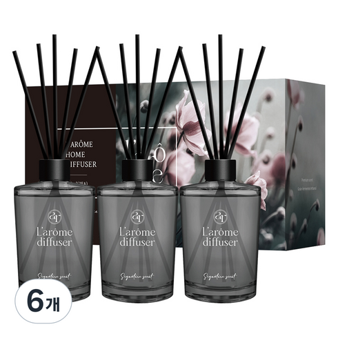 더허브샵 라홈 디퓨저, 호텔우드, 510ml, 6개