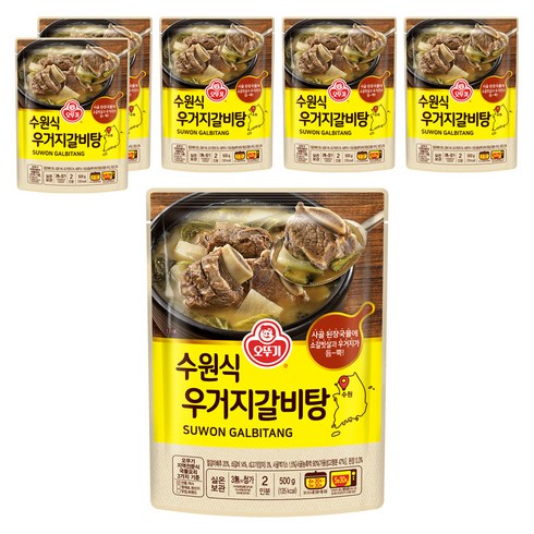 오뚜기 수원식 우거지갈비탕, 6개, 500g