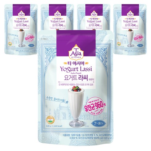 티아시아키친 라씨 요거트 파우더, 320g, 1개입, 5개