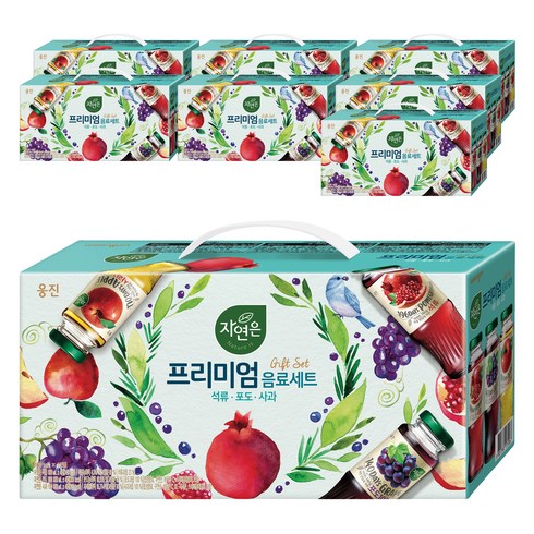 자연은 프리미엄 석류 포도 사과 음료세트, 8개