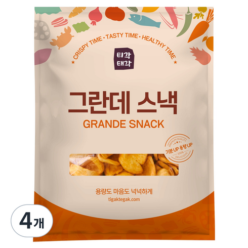 티각태각 그란데 스낵 잭푸르트칩, 1kg, 4개