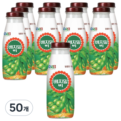 베지밀 비 달콤한 두유, 190ml, 50개