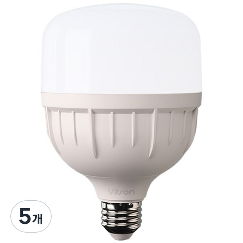 비츠온 LED T-벌브 30W E26, 주광색, 5개