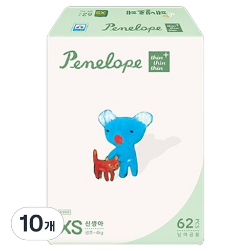페넬로페 씬씬씬 플러스 밴드기저귀 공용, 1단계, 620매