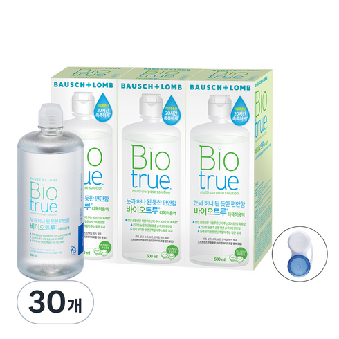 바이오트루 렌즈 세정액, 500ml, 30개
