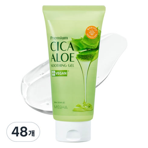 미샤 프리미엄 시카 알로에 수딩젤, 300ml, 48개