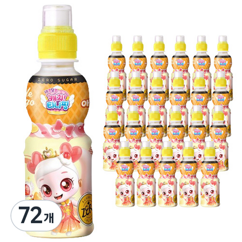 웅진 캐치 티니핑 제로 애플망고 음료, 200ml, 72개