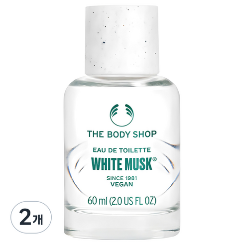 더바디샵 화이트 머스크 오 드 뚜왈렛, 60ml, 2개