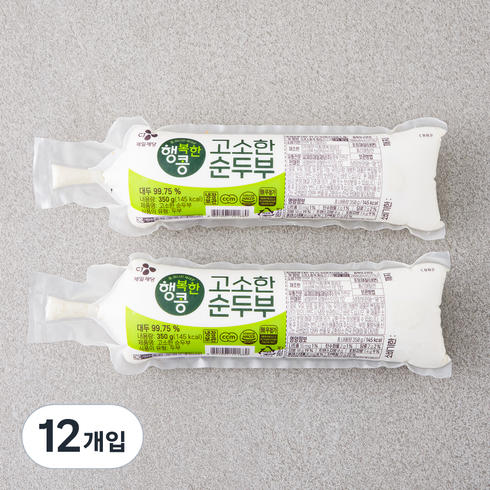 CJ제일제당 고소한 순두부, 350g, 12개입