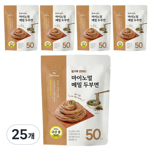 마이노멀 국산 메밀 두부면, 180g, 25개