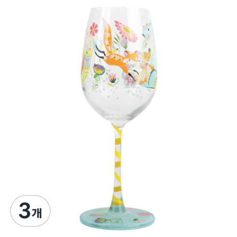 마시피렌체 페스티발 와인잔 민트, 420ml, 3개