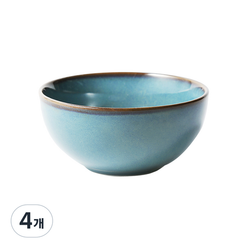 까사무띠 쎄나 대접 13cm, 다크그레이, 4개