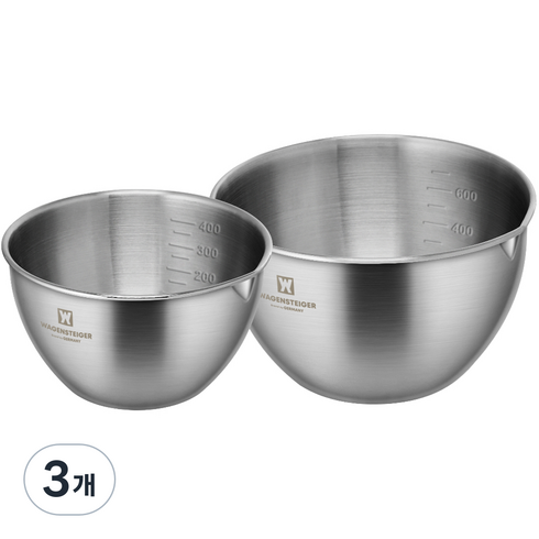 바겐슈타이거 스텐304 스태프볼 2종 세트, 볼 530ml + 960ml, 3개